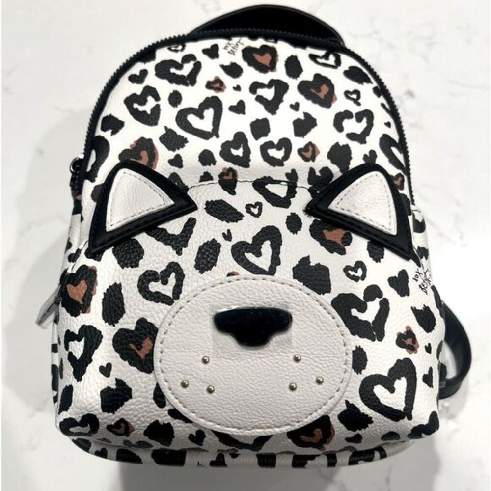 Tik Tok Viral Betsey Johnson RARE HTF Leopard Kitty Cat Mini Backpack